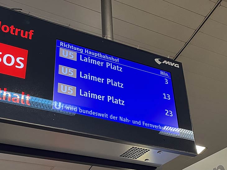 Ab Montag 27.03.2023 wird bundesweit der Nah- und Fernverkehr bestreikt, so auch der MVG (©Foto: Martin Schmitz)